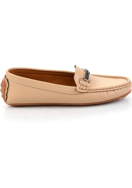 Bej Kadın Loafer Ayakkabı K01309100509