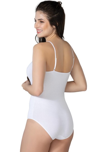 Beyaz Mı Emay 1415 Modal Cotton Çıtçıtlı Ince Askılı Body fiyatları