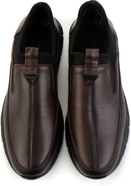 Kahve Hakiki Deri Erkek Casual Ayakkabı E01958156843 fırsatları