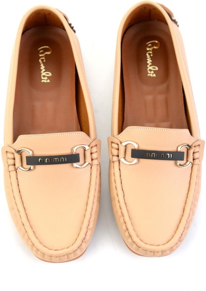 Bej Kadın Loafer Ayakkabı K01309100509 fırsatları