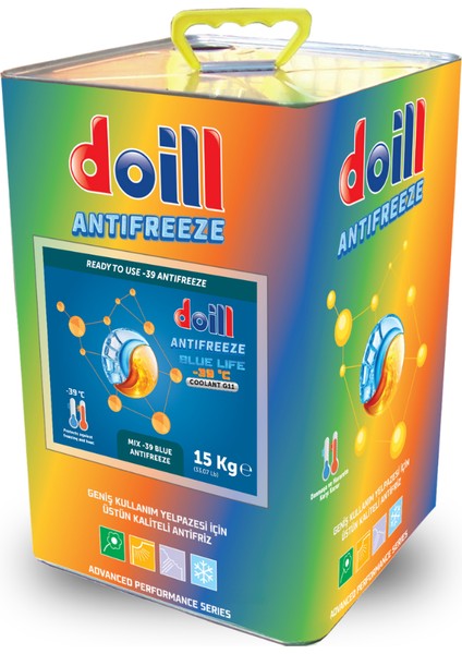 -39 Derece Hazır Karışım 15 Kilogram Mavi Antifriz - G11 (Üretim Yılı: 2025)
