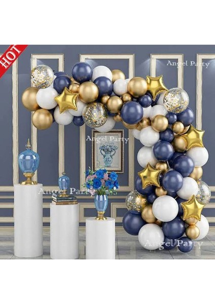 Lacivert Gold Doğum Günü Parti Balon Seti fiyatları