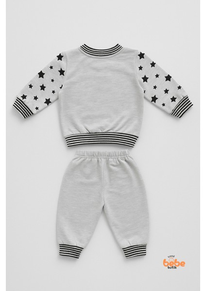 Kız Çocuk 2’li Eşofman Takımı Panda Desenli Rahat Günlük Giyim & Pijama Takımı %100 Pamuklu