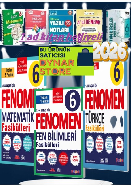 Fenomen 6 Matematık Fen Türkçe Fasıküllerı (Toplam 19 Fasıkül)