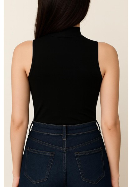 Kadın Pamuk Modal Kumaş Dik Yaka Kolsuz Şık Bluz – Yumuşak Dokulu Üst Giyim fiyatları