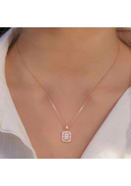 Baget 925 Ayar Gümüş Kadın Kolye