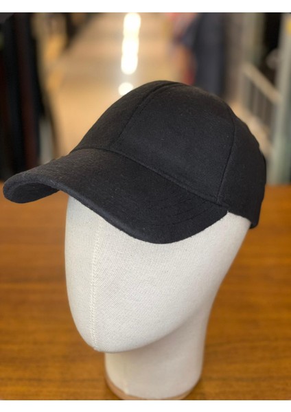 Kaşe Kumaş Düz Renk Kışlık Cap Şapka