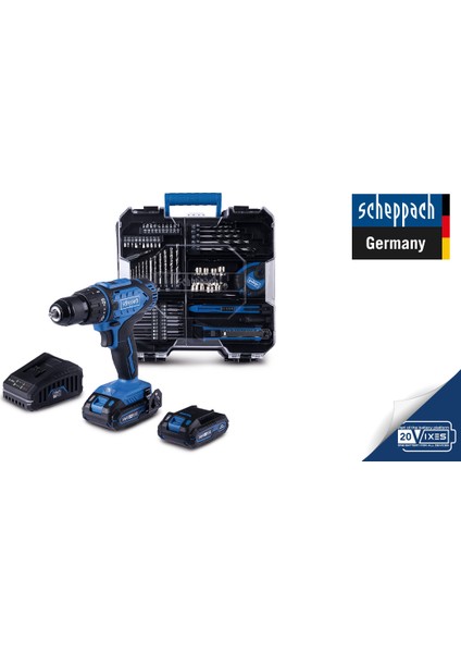 C-DTB74/1-X 20V 1x2AH Akülü Vidalama + 74 Parça Aksesuar Seti - 5909315900