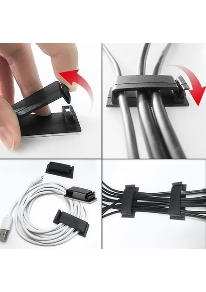Yapışkanlı Kablo Düzenleyici Seti indirimleri