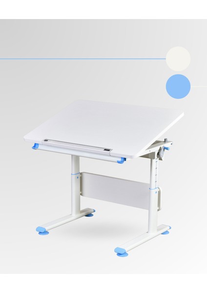 Mini Basic Çekmeceli Çalışma Masası, Yükseklik Ayarlı Çalışma Masası, Kız-Erkek Çocuk Ekru Ders Çalışma Masası fiyatları