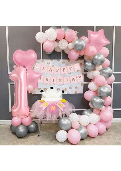Lüks Pembe Balon Zincir Seti fiyatları