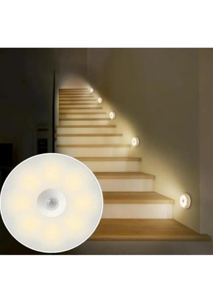 1 Adet Hareket Sensörlü Şarjlı LED Lamba -Beyaz Işık fiyatları