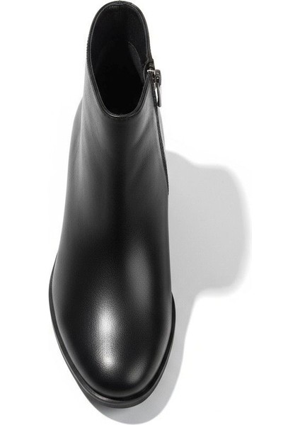 Kadın Iç Dış Hakiki Deri Kalın Topuklu Fermuarlı Bot fırsatları