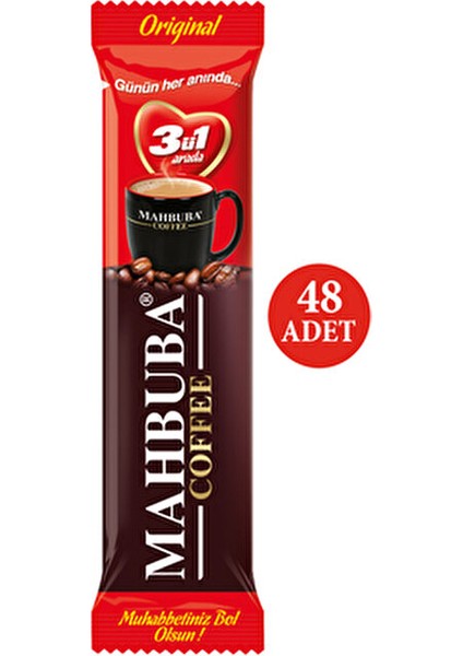 Coffee 3ü1 Arada Hazır Kahve 48 Adet Pratik ve Lezzetli Seçenek fırsatları