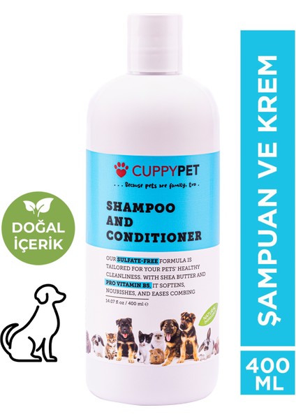 Köpek Kondisyonerli Şampuan 400 ml