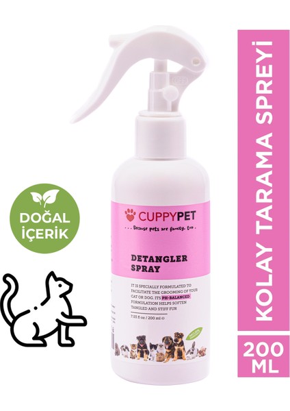 Kedi Kıtık Açıcı Kolay Tarama Spreyi 200 ml