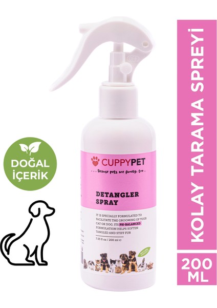 Köpek Kıtık Açıcı Kolay Tarama Spreyi 200 ml