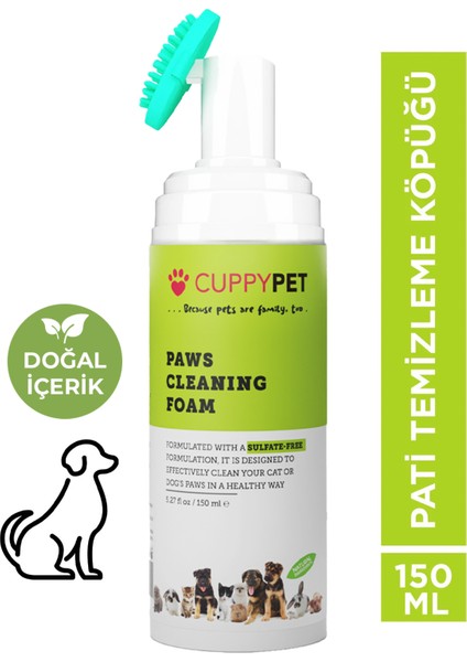 Köpek Pati Temizleme Köpüğü 150 ml