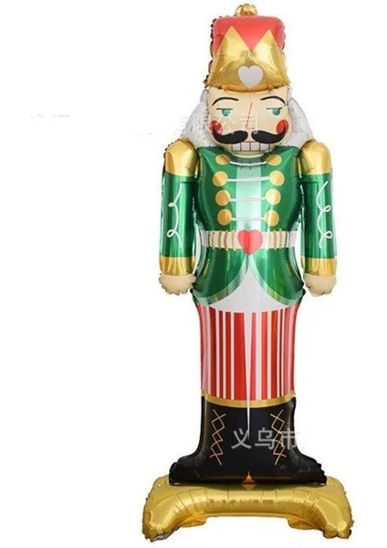 Mini Party Store Yılbaşı Ayaklı Yeşil Kurşun Asker Folyo Balon