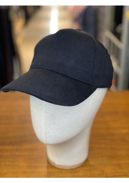 Kaşe Kumaş Düz Renk Kışlık Cap Şapka