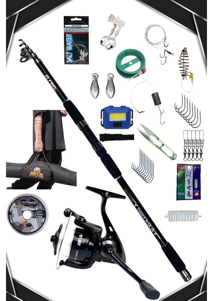 Elegance 6000 Oslo Black Fight 360CM 100-200GR Göl ve Deniz Olta Seti