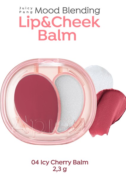 Kalıcı Dudak & Yanak Balmı A'pıeu Juicy-Pang Mood Blending Lip&cheek Balm (04 Icy Cherry Balm)