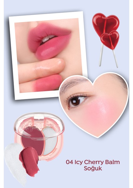 Kalıcı Dudak & Yanak Balmı A'pıeu Juicy-Pang Mood Blending Lip&cheek Balm (04 Icy Cherry Balm) fiyatları