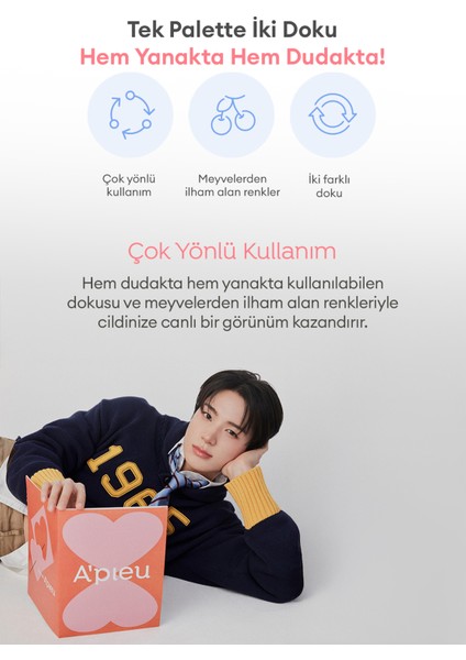 Kalıcı Dudak & Yanak Balmı A'pıeu Juicy-Pang Mood Blending Lip&cheek Balm (04 Icy Cherry Balm) modelleri