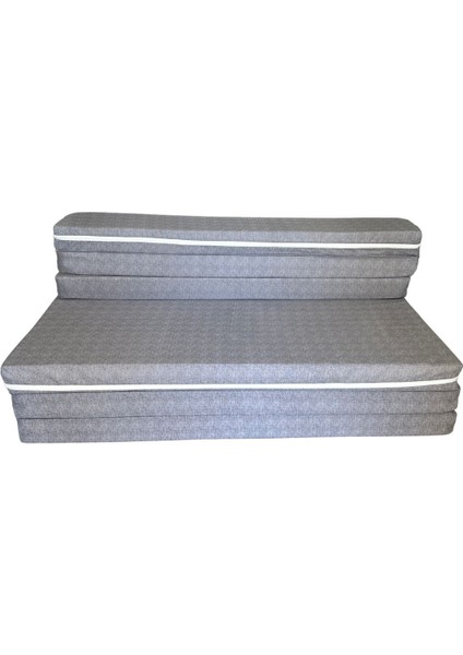Çift Kişilik Katlanır Koltuk Katlanır Yatak Kanepe Yer Yatağı Çift Kişilik GRİ-120X195X8 cm modelleri
