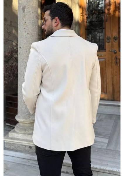 Erkek Iç Astarlı Çift Cepli Kaşe Kaban P-00018435 indirimleri