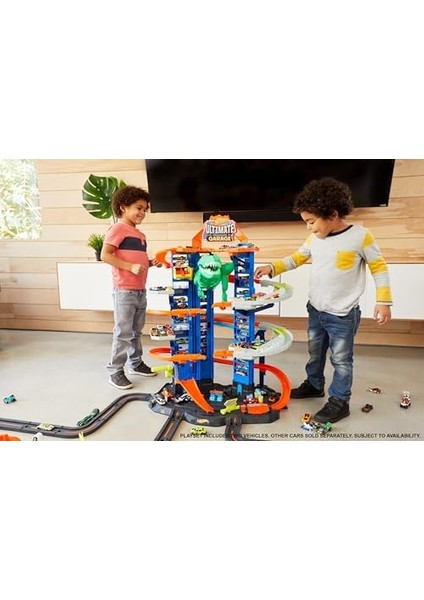 Hw Robotik T-Rex Ultimate Garaj™ Hot Robotik T-Rex Ultimate Garaj, 100'DEN Fazla Aracı Kolayca Saklayabilir GJL14 GJL14 fiyatları