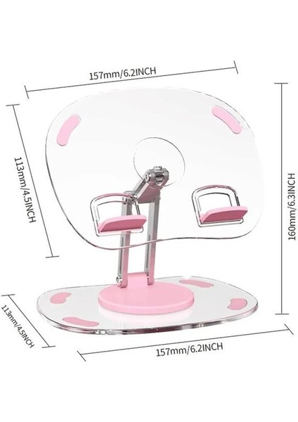 PM-24571 Q16 360 Derece Hareketli Şeffaf Ipad Tablet ve Telefon Tutucu Stand indirimleri