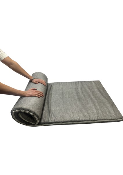 Kamp Yatağı Taşıma ve Omuz Askılı Kamp Matı Fermuarlı Kamp Minderi Çadır Matı 70X180X6CM-GRİ fiyatları