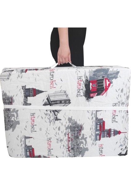 Katlanır Yatak Yer Yatağı Sünger Yatak Taşınabilen Tek Kişilik 80X180 Istanbul-6 cm