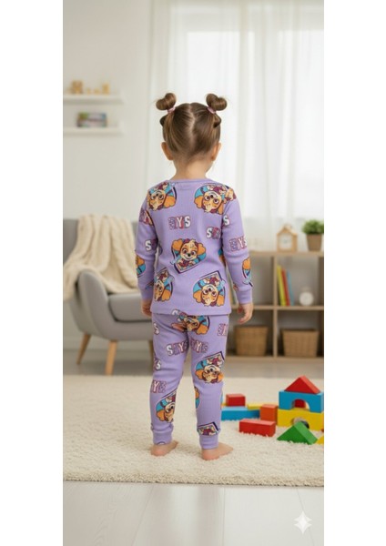 Kız Çocuk Pijama Takımı I Uzun Kollu Rahat Ev Giyim I Pamuklu - Yumuşacık Kız Çocuk Takım indirimleri