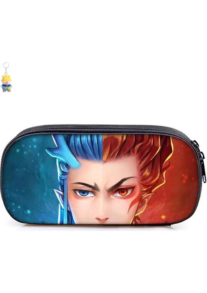 Nezha'nın Şeytan Çocuğu Naohai Kalem Çantası Ilkokul Öğrencileri Çocuk Kırtasiye Kutusu Erkek ve Kadın Kalem Çantası Kırtasiye Depolama Çantası (Yurt Dışından)