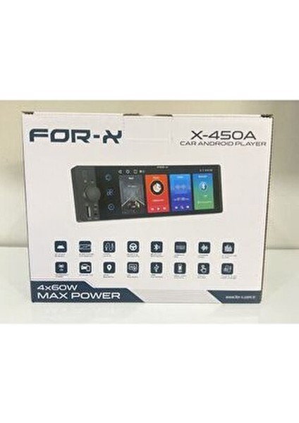 X-450A Android Oto Teyp İnce Kasa 1 DIN 32GB ROM Bluetooth USB AUX Destekli fiyatları