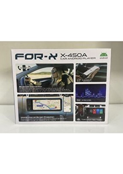 X-450A Android Oto Teyp İnce Kasa 1 DIN 32GB ROM Bluetooth USB AUX Destekli modelleri