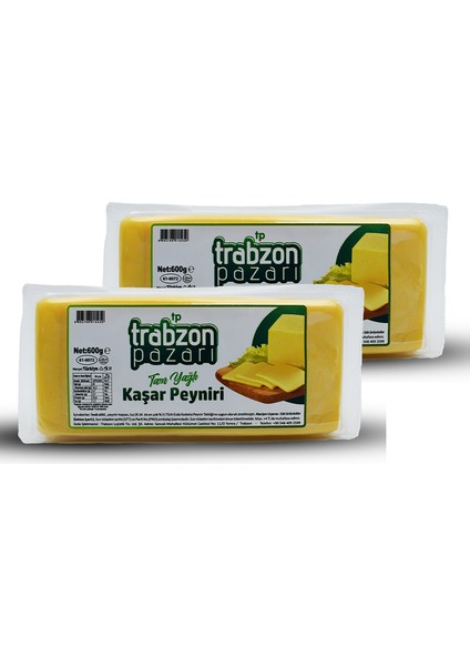 Taze Kaşar Peynir 2x600 gr
