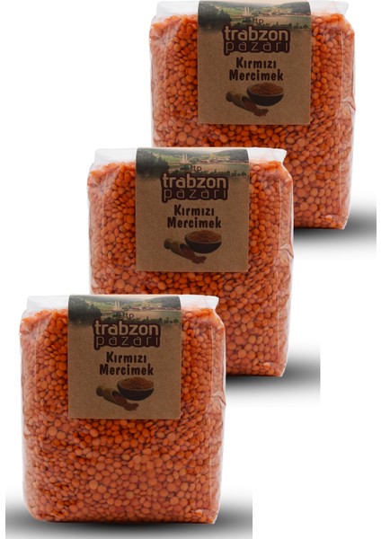 Kırmızı Mercimek 3x1 Kg