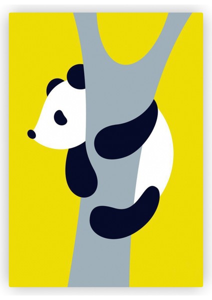 Ağaca Sarılan Koala Çocuk Odası Posteri Çocuklar İçin Ahşap Poster 20 x 29 cm