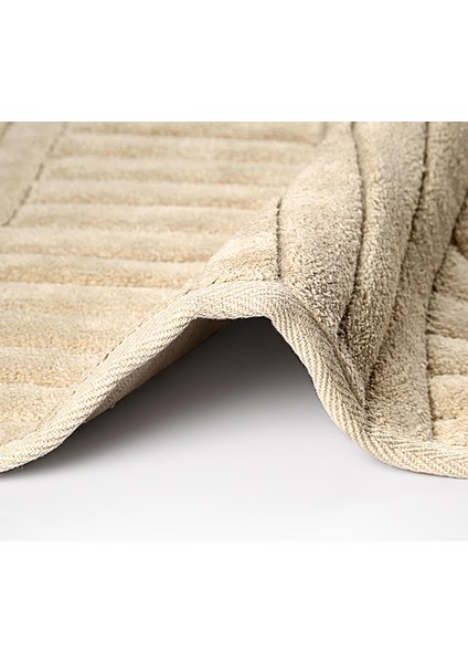 Street Doğal Pamuklu 2'li Banyo Paspas Seti 60X100+50X60 cm - Bej fırsatları