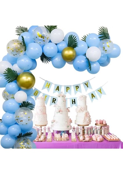 Mavi Doğum Günü Partisi Süslemeleri