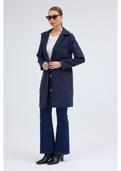 Dikiş Detaylı Tasarım Kaşe Kaban