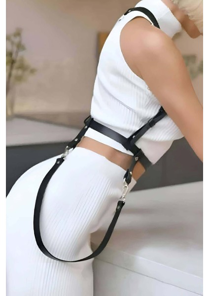 Elbise Üzeri Askılı Deri Kemer Harness - BRF1171 fiyatları