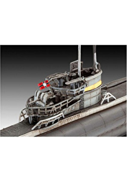 Model Kit 1:350 Alman Denizaltısı Type VII C-41 Plastik Malzeme ile 35 Parça