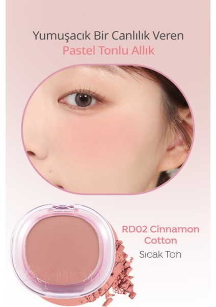 Cilde Yumuşak ve Doğal Renk Veren Pastel Tonlarda Allık A'pıeu Juicy-Pang Pastel Blusher (RD02) fiyatları