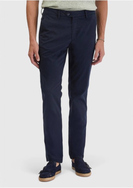 Lacivert Düz Dokuma Regular Fit Casual Pantolon fiyatları