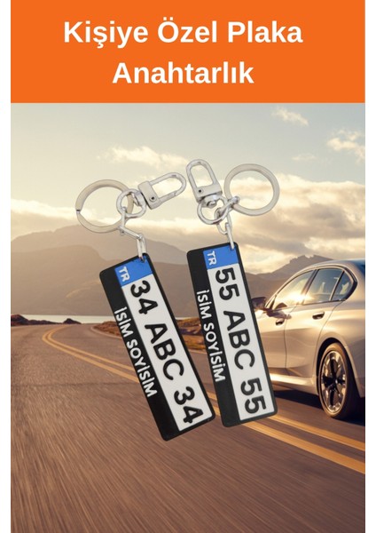 Kişiye Özel Isim Yazılı Plaka Anahtarlık, Anahtarlık Hediye