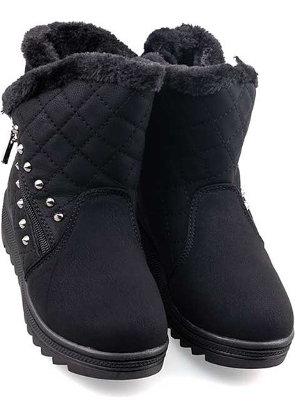 Kürklü Kız Çocuk Bot Siyah fiyatları